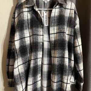 NWT! | M | Steve Madden Monochrome Plaid Jacket